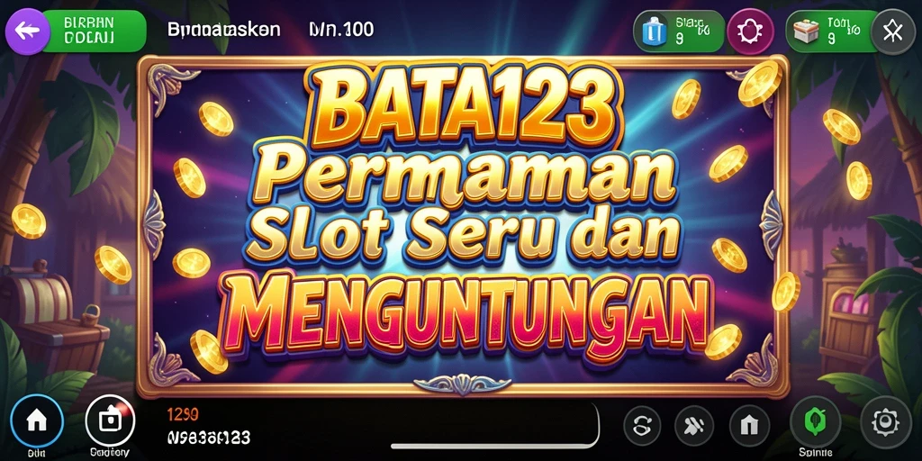 Tampilan gameplay menarik dari BATA123 dengan efek visual slot.