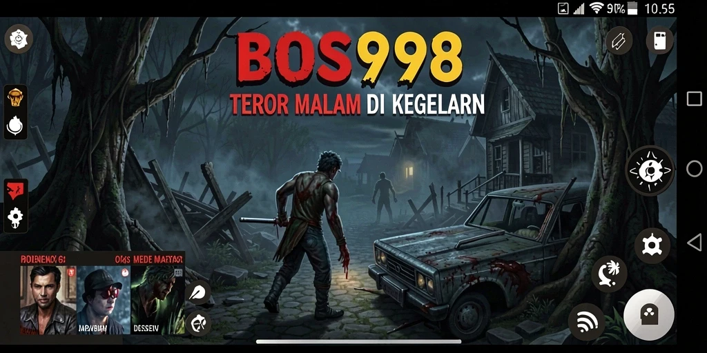 Tangkapan layar gameplay BOS898 yang menampilkan suasana Horror yang mencekam.