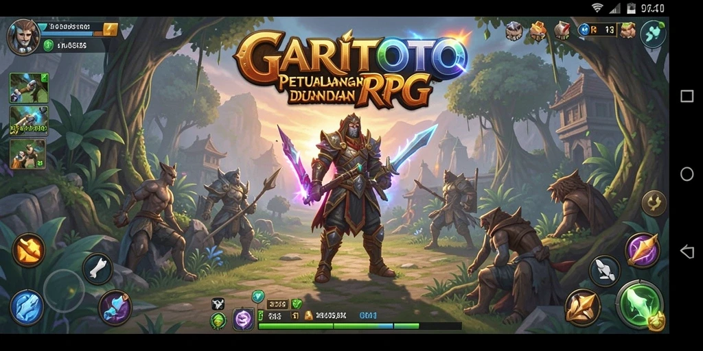 Screenshot permainan GARITOTO menampilkan aksi tempur seru di dunia RPG.