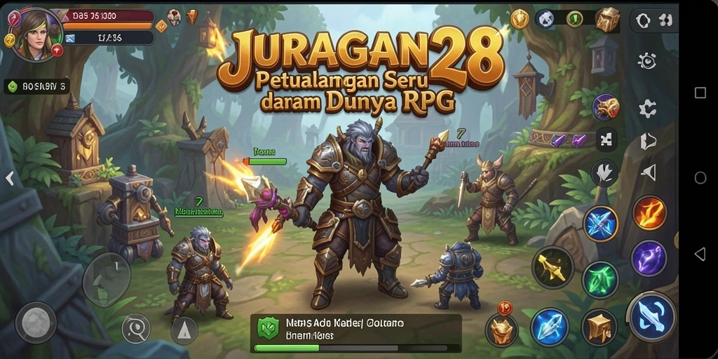 Screenshot dari gameplay RPG yang menarik dan seru di JURAGAN28.