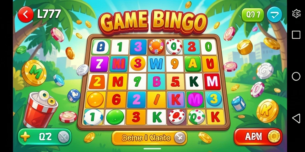 Screenshot gameplay Bingo di L777 yang seru dan menarik.