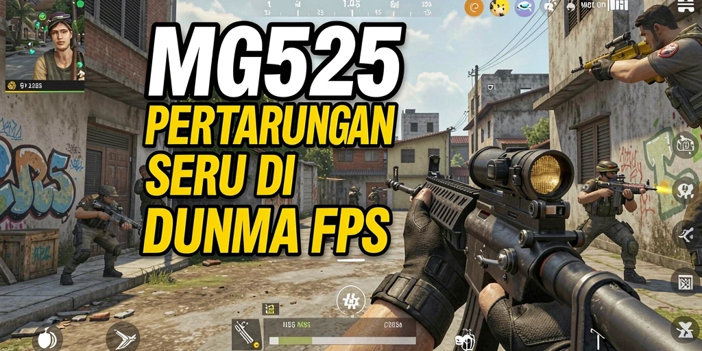 Gameplay seru dari MG525 dengan grafis luar biasa dalam pertarungan FPS.