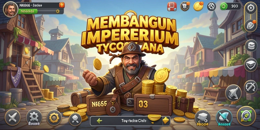 Screenshot utama NK666 menampilkan gameplay seru dan menarik di dunia Tycoon.