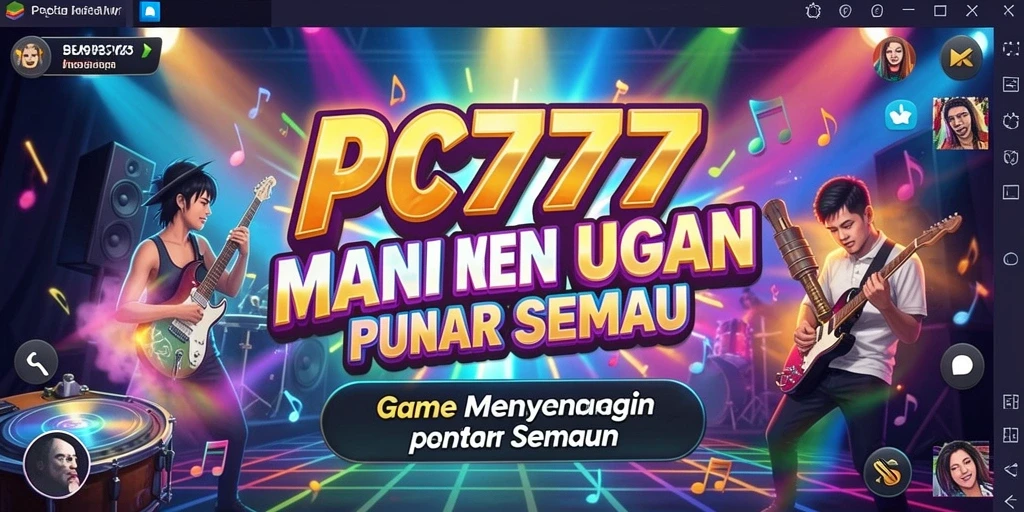 Tampilan gameplay PC777 yang penuh aksi dengan musik yang menggugah.