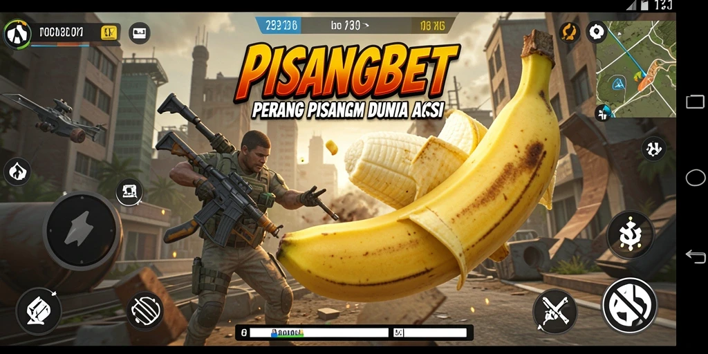 Gameplay PISANGBET yang menegangkan dengan aksi perang pisang.