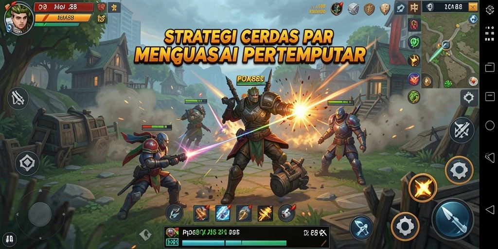 Screenshot gameplay POA88 yang menampilkan pertempuran strategi yang mendebarkan.