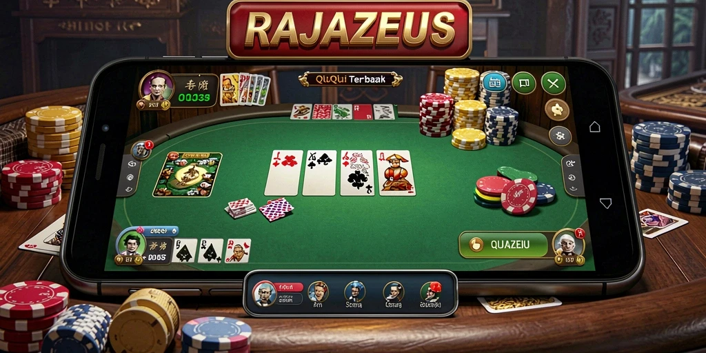 Tampilan gameplay QiuQiu yang seru dan menegangkan di RAJAZEUS.
