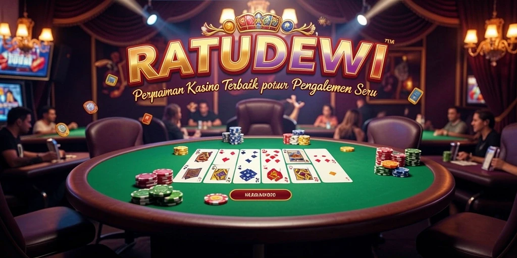 Gameplay menarik RATUDEWI dalam suasana Kasino yang mendebarkan.