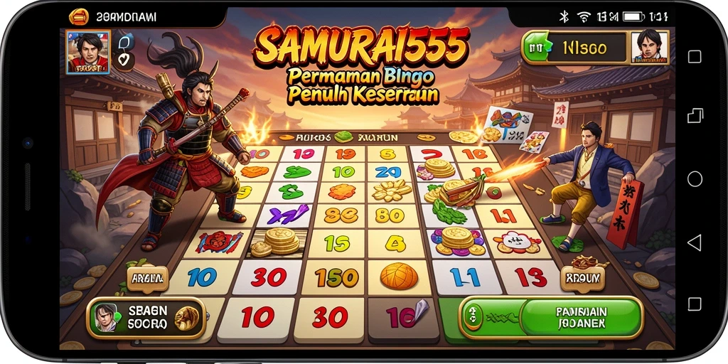 Tampilan screenshot gameplay SAMURAI555 yang menarik dan penuh warna.