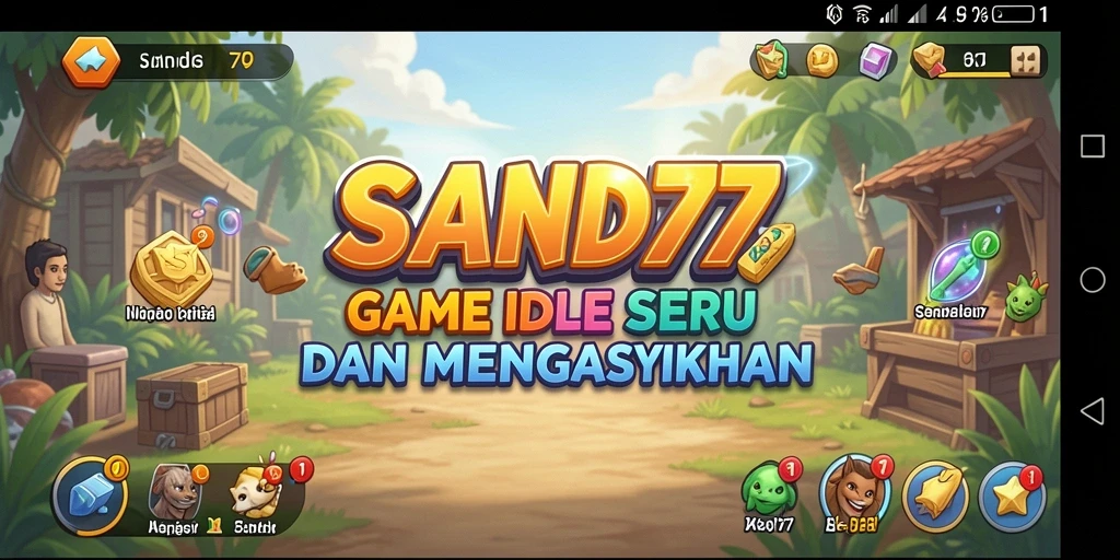 Tampilan gameplay SAND77 yang menarik dan menggugah selera.