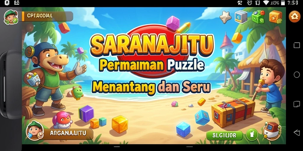 Tampilan gameplay menasyikan dengan banyak tantangan Puzzle.