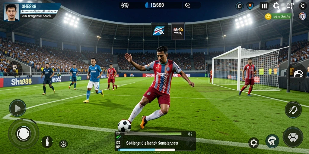 Screenshot dari <strong>SHE888</strong> menunjukkan aksi seru dalam pertandingan olahraga.