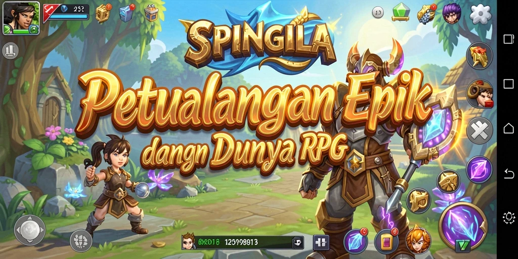 Tampilan gameplay SPINGILA yang menawan dan mendebarkan.