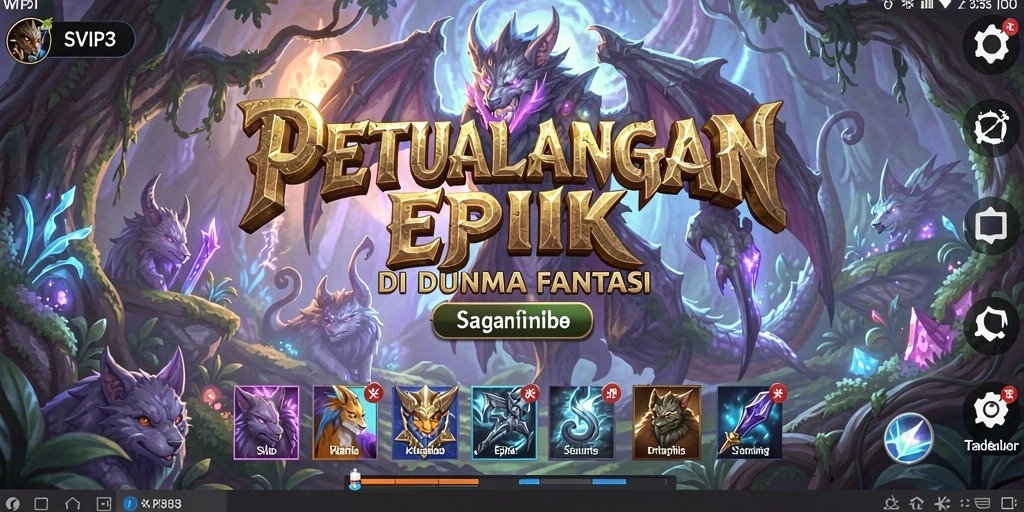 Tampilan gameplay menarik dari petualangan fantastis SVIP3.