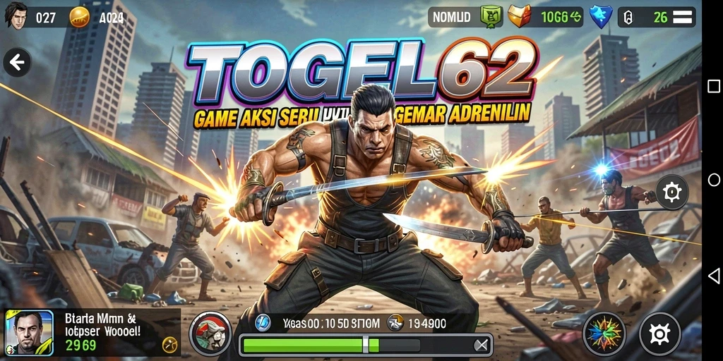 Tampilan gameplay aksi yang menegangkan dari TOGEL62.