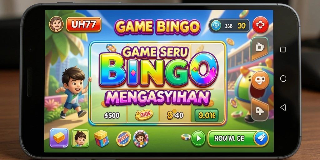 Tangkapan layar menunjukkan gameplay Bingo UH77 yang menegangkan dan seru.