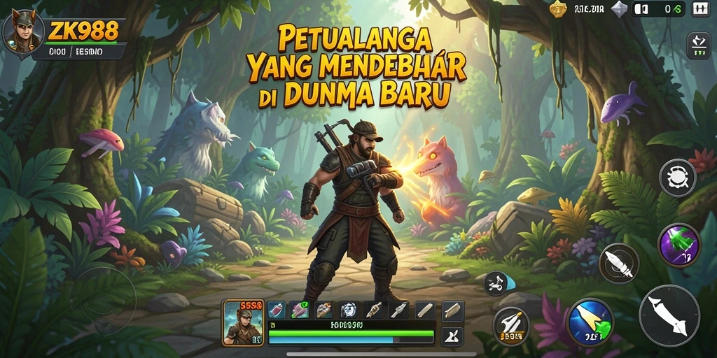 Gameplay seru dalam dunia petualangan yang luas dan menantang.